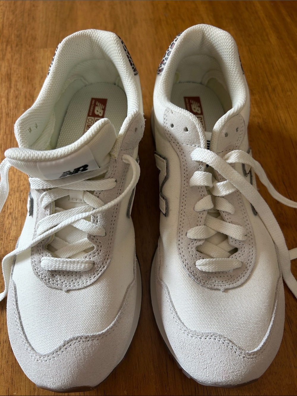 New Balance White & Light Gray Retro Runner Sneakers